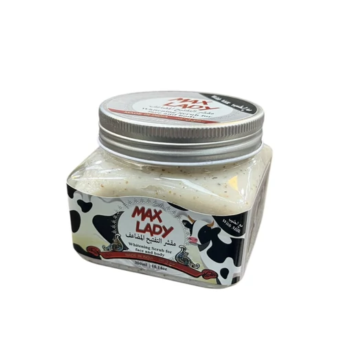اسکراب شنی لایه بردار پوست مکس لیدی (Max lady) عصاره شیرگاو 300ml
