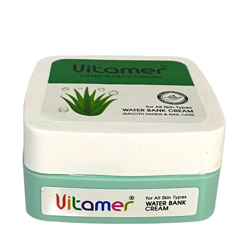 کرم آبرسان دست و صورت ویتامر Vitamer حاوی آلوئه ورا حجم 150 میل