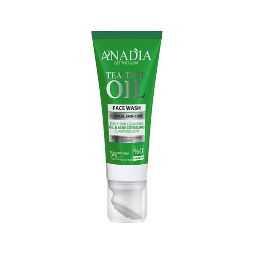 ژل شستشوی صورت انادیا مناسب پوست چرب حاوی عصاره درخت چای 200ml